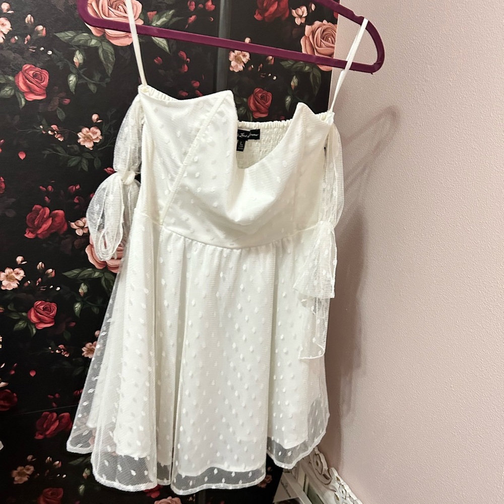 For Love And Lemons White Mini Dress